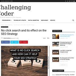 No click search and its effect on the SEO Strategy - Challenging Coder