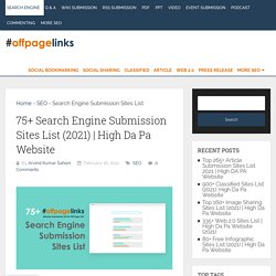 75+ Search Engine Submission Sites List (2021)