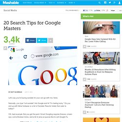 20 Search Tips for Google Masters