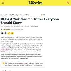 Make Your Web Searches Better With These Tips