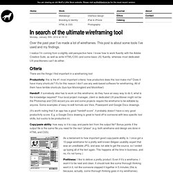 In search of the ultimate wireframing tool - Wolf's Little Store