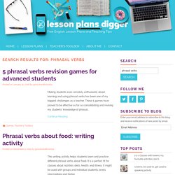 Phrasal verbs - Lesson Plans Digger