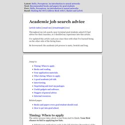 Academic job hunt advice: Tips for searching for and landing a professorship