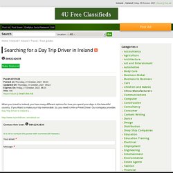 Searching for a Day Trip Driver in Ireland - Ireland , Ireland