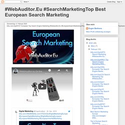 bitly.com/2qzMYKT European Top Search Engine Marketing #Webauditor.Eu #EuropeanSearchMarketing #TopSearchMarketing #EuropeanSearchMarketing #TopSearchMarketingEuropa #శోధనమార్కెటింగ్కన్సల్టింగ్మరియుయూరోప్