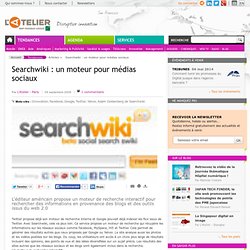 Searchwiki : un moteur pour médias sociaux