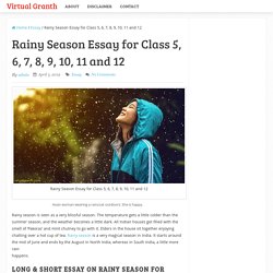 Rainy Season Essay in English For Student (2019 Updated)