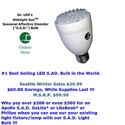 Dr. LED's SAD Bulb Seasonal Affective Disorder