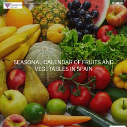 Seasonal Calendar of Fruits and Vegetables in Spain