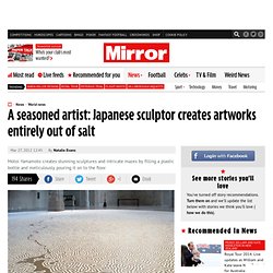 A seasoned artist: Japanese sculptor creates artworks entirely out of salt