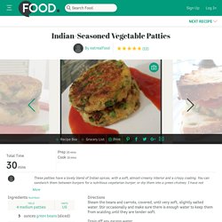 Indian-Seasoned Vegetable Patties Recipe