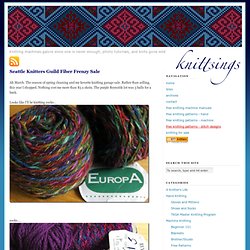 Seattle Knitters Guild Fiber Frenzy Sale