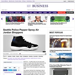 Seattle Police Pepper Spray Air Jordan Shoppers