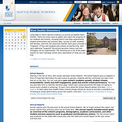 Seattle Public Schools - 236 West Seattle Data Summary