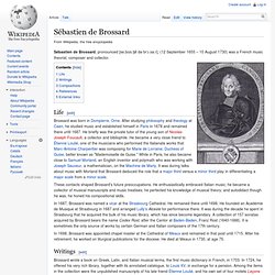 Sébastien de Brossard - Wiki