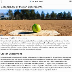 Second Law of Motion Experiments