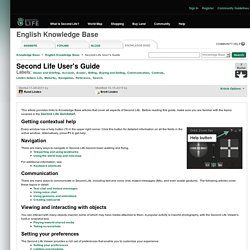 Moving & Viewing - Second Life User's Guide
