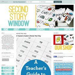 Second Story Window: words their way