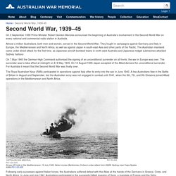 Second World War, 1939–45