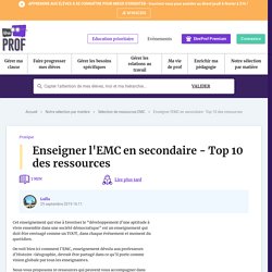 mars Enseigner l'EMC en secondaire - Top 10 des ressources