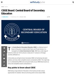 CBSE Board: Central Board of Secondary Education - Selfstudy Pulse