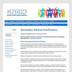 Secondary Adrenal Insufficiency - NADF