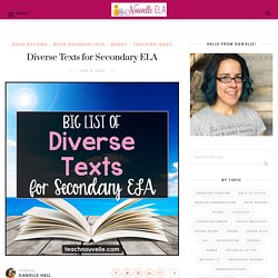 Diverse Texts for Secondary ELA - Nouvelle ELA Teaching Resources