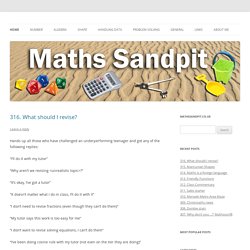 Secondary Maths Teaching Inspiration