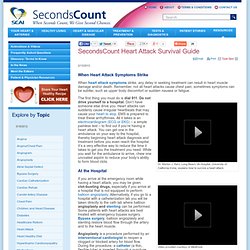 SecondsCount Heart Attack Survival Guide - The Society for Cardiovascular Angiography and Interventions
