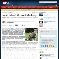 Secret behind Microsoft iPad apps