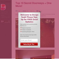 Top 10 Secret Doorways + One More! Take a Look...