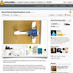 Secret Knock Detecting Door Lock