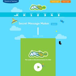 Secret Message Maker - Decoder Puzzle