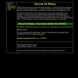 Secret of Mana page
