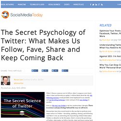 The Secret Psychology of Twitter: What Makes Us Follow, Fave, Share and Keep Coming Back