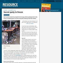 Secret party in Forum
