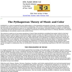 Secret Teachings of All Ages: The Pythagorean Theory of Music and Color
