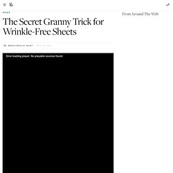 Secret Trick for Wrinkle-Free Sheets