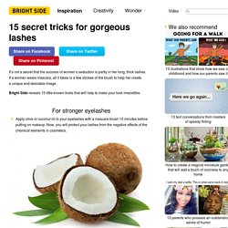 15 secret tricks for gorgeous lashes