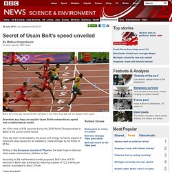 Secret of Usain Bolt's speed unveiled