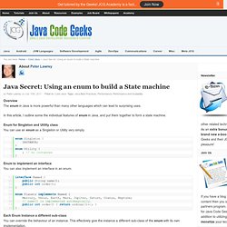 Java Secret: Using an enum to build a State machine