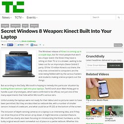 Secret Windows 8 Weapon: Kinect Built Into Your Laptop