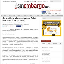 Carta abierta a la secretaria de Salud Mercedes Juan (3ª parte)