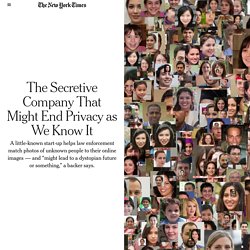 The Secretive Company That Might End Privacy as We Know It
