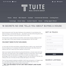 18 Secrets About Buying A House