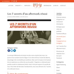 Les 7 secrets d’un afterwork réussi - Cabinet-Insight