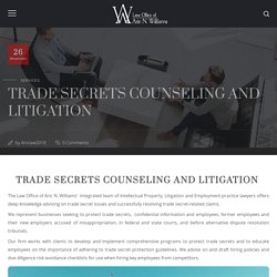 Trade Secrets Counseling and Litigation