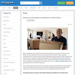 Secrets to know before hiring Movers in North Shore » Dailygram ... The Business Network
