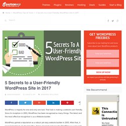 5 Secrets to a User-Friendly WordPress Site in 2017