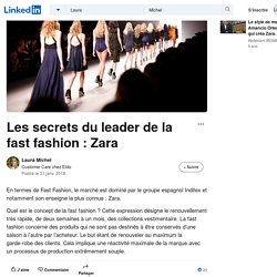 Les secrets du leader de la fast fashion : Zara